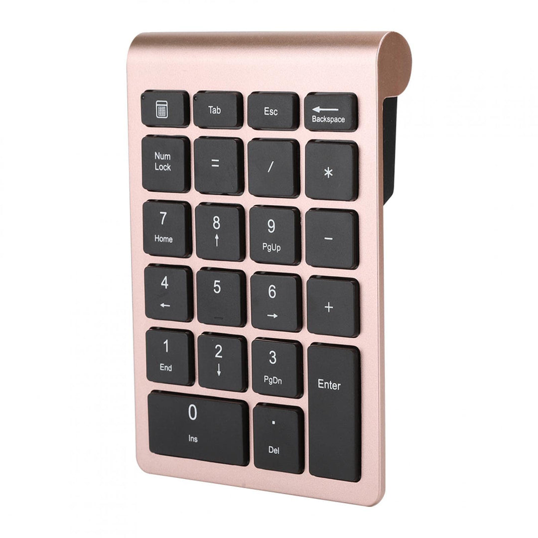 Bewinner RF304 Ziffernblock mit 22 Tasten, Kabellose USB-Plug-and-Play-Minitastatur mit Empfänger, E