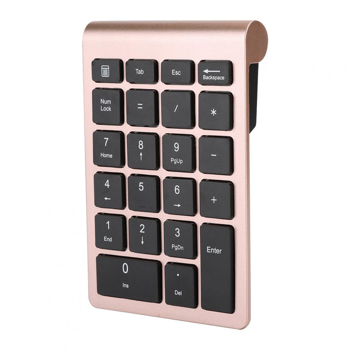Bewinner RF304 Ziffernblock mit 22 Tasten, Kabellose USB-Plug-and-Play-Minitastatur mit Empfänger, E