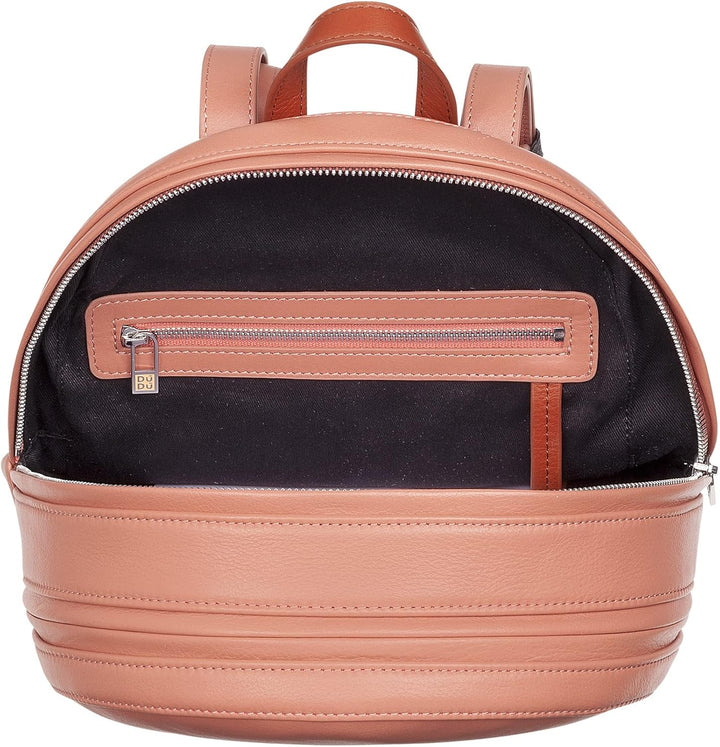 DUDU Rucksack Damen Bunt Sommerlich aus weichem Leder Rucksack Multicolor mit doppeltem Reissverschl