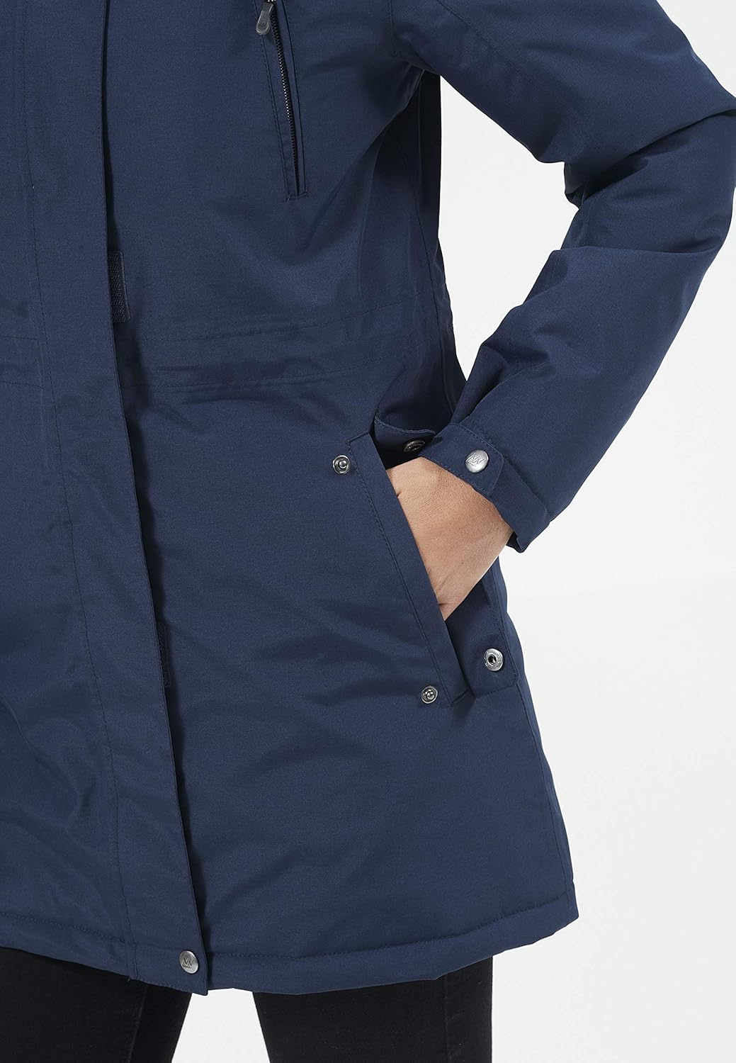 WHISTLER Damen Parka Basta W Long W-PRO 10000 40 2048 Navy Blazer, 40 2048 Navy Blazer