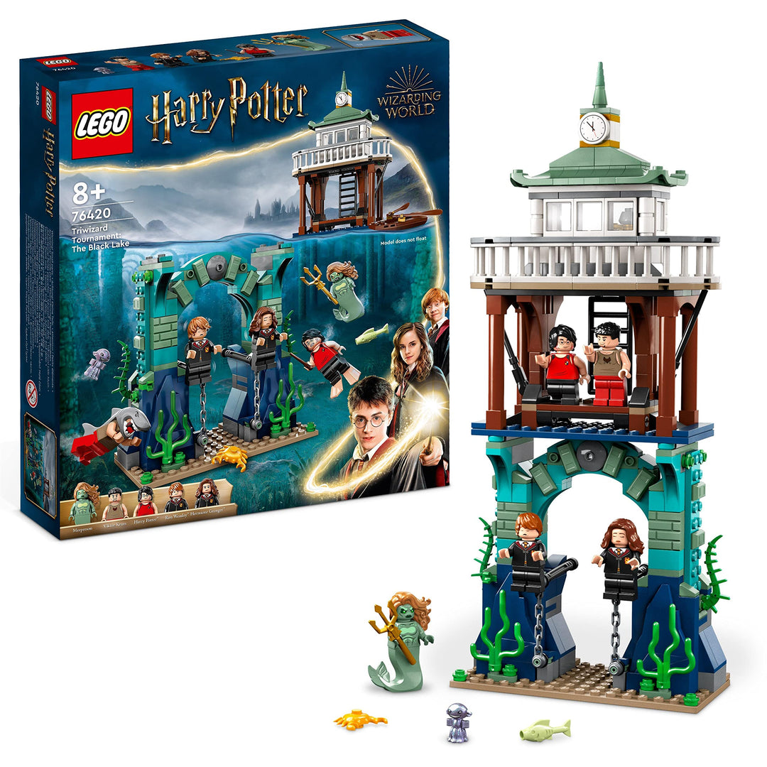 LEGO 76420 Harry Potter Trimagisches Turnier: Der Schwarze See, Feuerkelch Spielzeug für Kinder, Jun