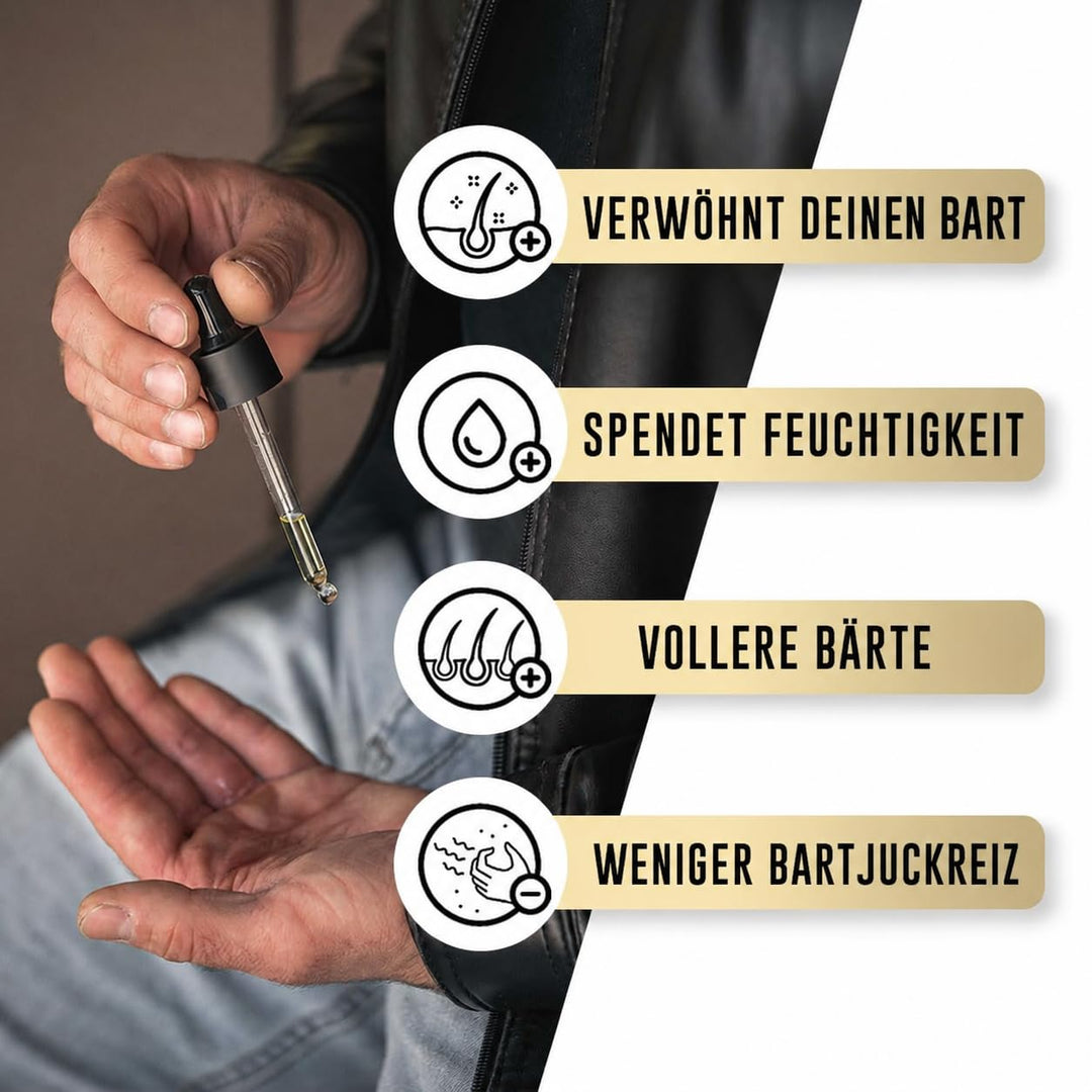 Guardenza Bart Öl – Original – alle Natural 30 ml spendet Feuchtigkeit Skin &amp; erweicht Bart &amp; reduzi