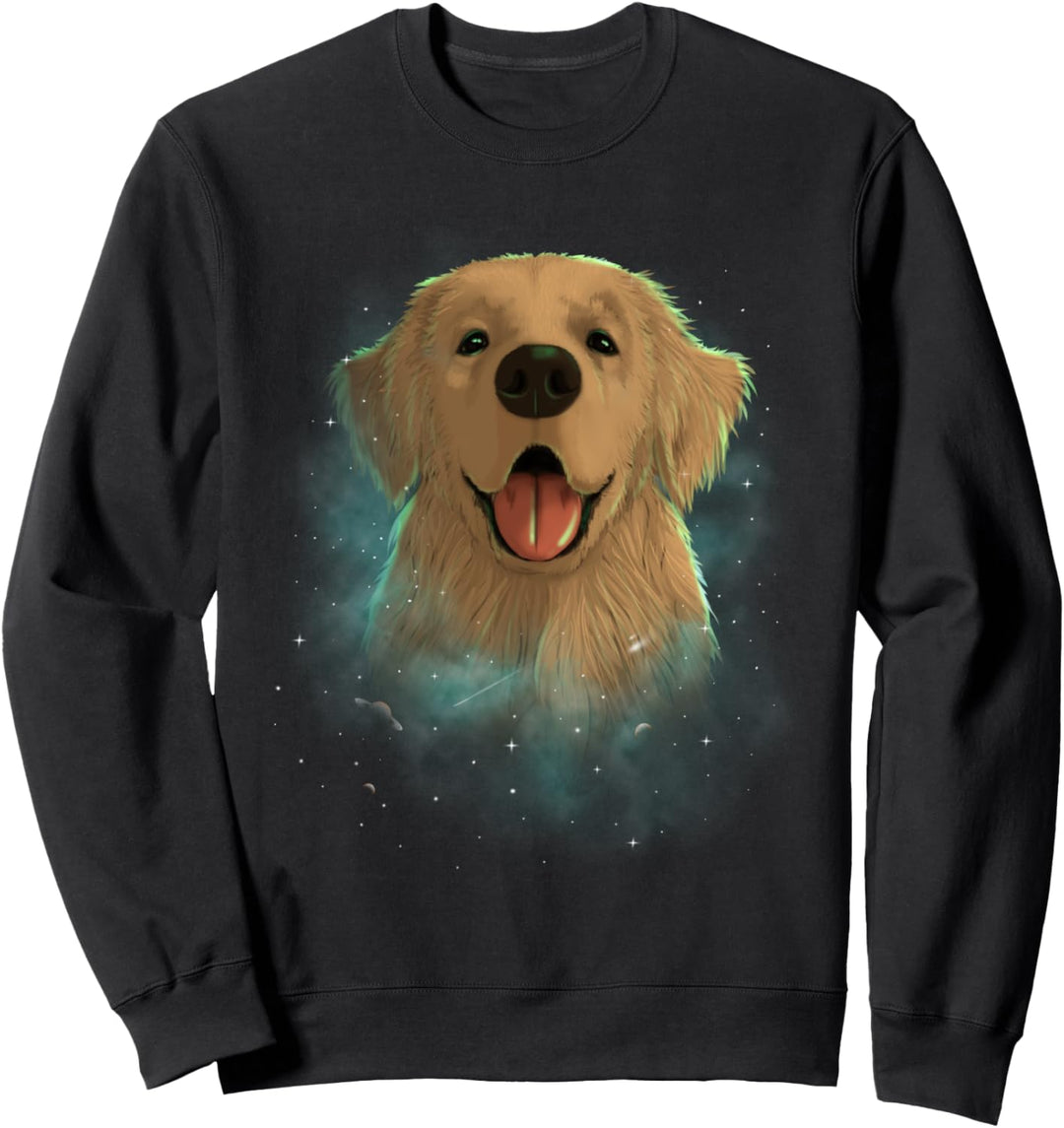 Golden Retriever Dog Cosmic Galaxy Celestial Space Astronomy Sweatshirt