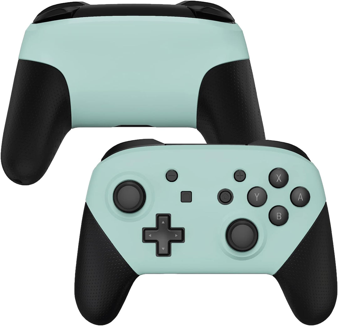 eXtremeRate Ersatz Grips Case Cover kompatibel mit Nintendo Switch Pro Controller, Custom Matt Front