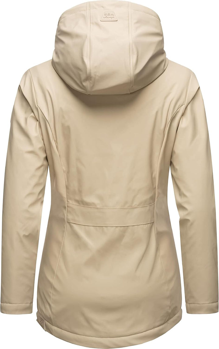 Ragwear Damen Winterjacke kurze Regenjacke wasserdicht warm gefüttert mit Kapuze Marge XS-6XL XS San