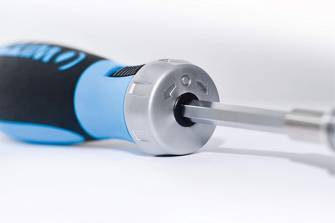 Witte Pro Bitdrive Ratchet Schraubendreher mit Ratsche (mit Bit-Magazin, Torx T10-40, Schnellwechsel