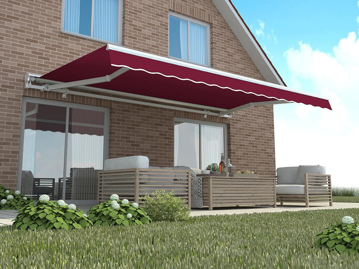 home Trends Markisenstoff 4m Markise mit Volant 4 x 3 m Markisenbespannung ersatzstoff 387 x 300cm B
