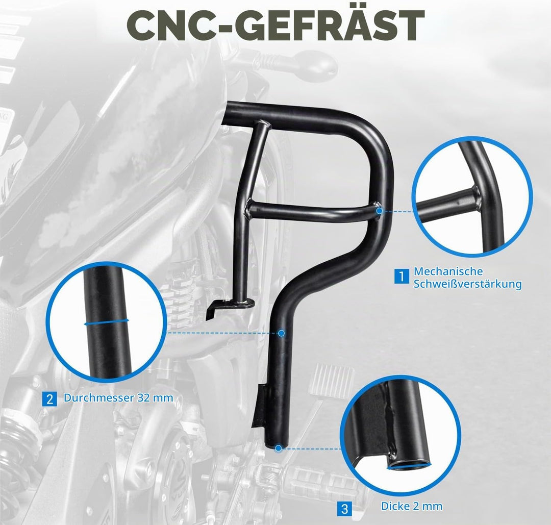 Motorrad Sturzbügel Motorschutz für Vulcan S 650 VN650 EN650 2015 2016 2017 2018 2019 2020 2021 2022