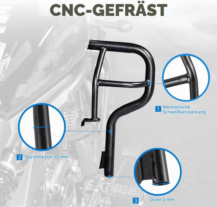 Motorrad Sturzbügel Motorschutz für Vulcan S 650 VN650 EN650 2015 2016 2017 2018 2019 2020 2021 2022