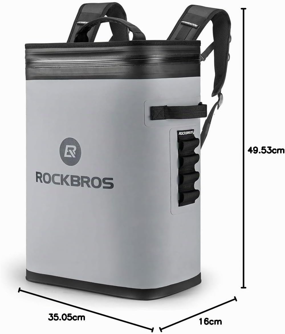 ROCKBROS Kühltasche Wasserdicht Kühler 17L Picknicktasche Isolierte Kühlbox Lunchtasche für Outdoor,