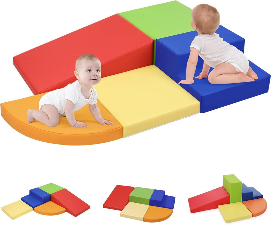 Wilwolfer Baby Klettern Indoor Kletterspielzeug: 5 PCS PU Wasserfeste Farbe Set - Baby Klettern Indo