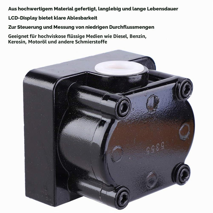 1/2" Durchflussmesser，1-30 l/min Aluminiumlegierung Elektronischer Durchflussmesser mit LCD-Anzeige，