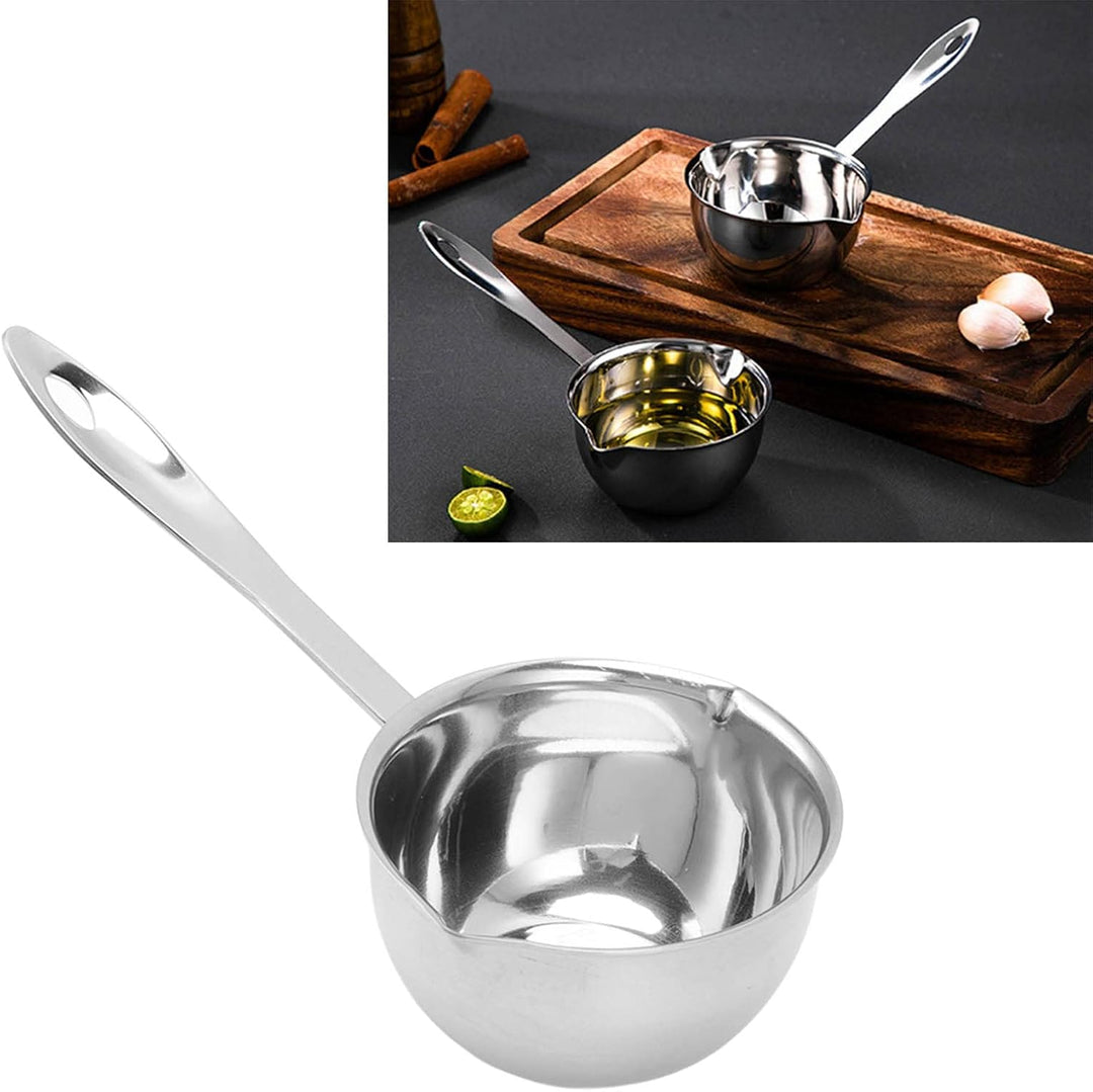 Butterwärmer-Topf, Mini-Edelstahl-All-in-One-Topf, Kleiner Topf mit Flachem Induktionsboden, Kochwer