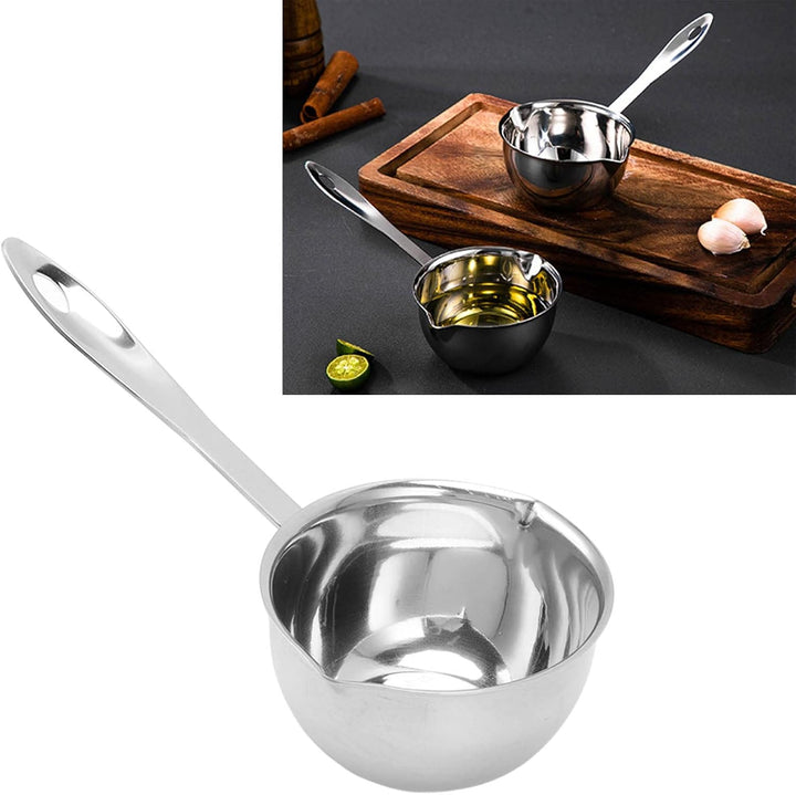 Butterwärmer-Topf, Mini-Edelstahl-All-in-One-Topf, Kleiner Topf mit Flachem Induktionsboden, Kochwer