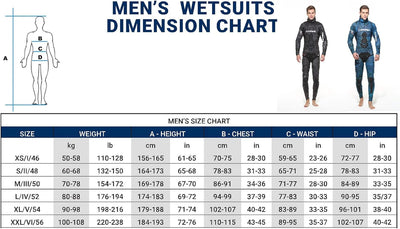 Cressi Apnea Complete Wetsuit - Kompletter Tauchanzug in Soft Neopren, erhältlich in Stärken von 3.5