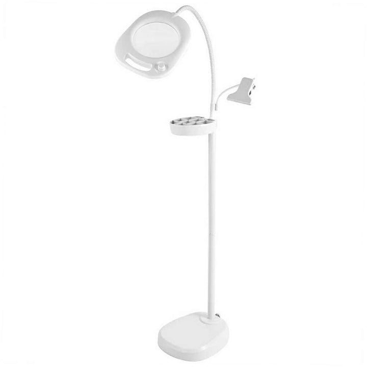 Purelite 4-in-1 Crafters Magnifying Lamp, Plastic, White by Purelite