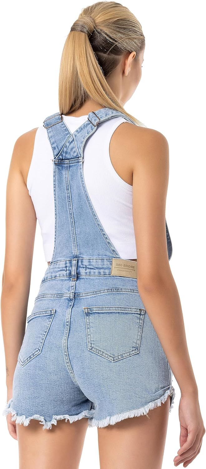 Redbridge Denim Latzhose für Damen Jeans Overall Jumpsuit 32W Hellblau, 32W Hellblau