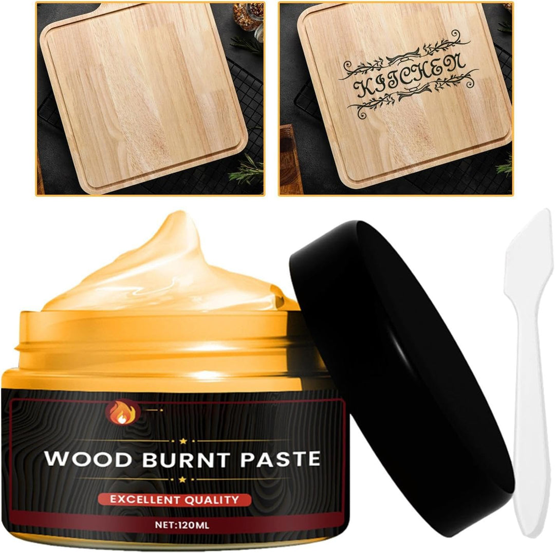 Wood Burning Gel | Easy to Apply Burn Paste for Wood Craft Combustion Gel | Multifunctional Pyrograp