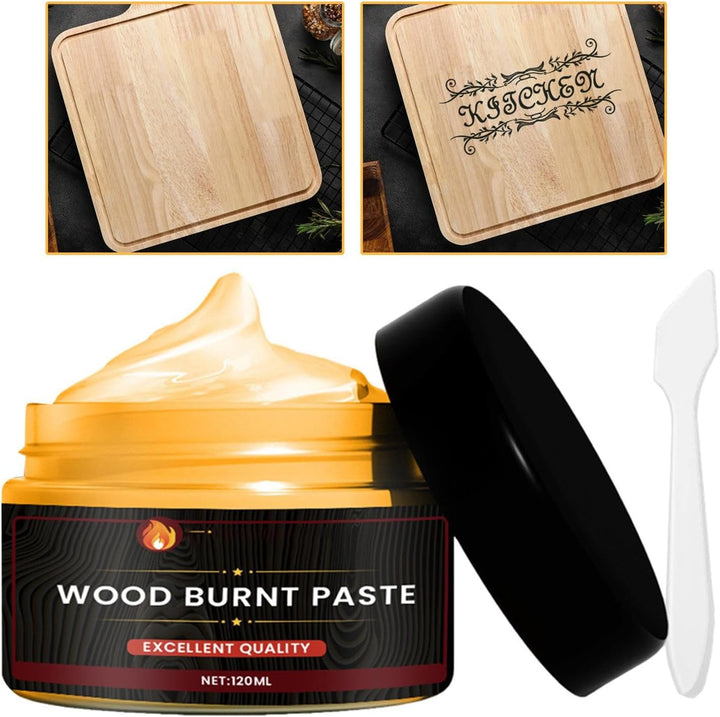 Wood Burning Gel | Easy to Apply Burn Paste for Wood Craft Combustion Gel | Multifunctional Pyrograp