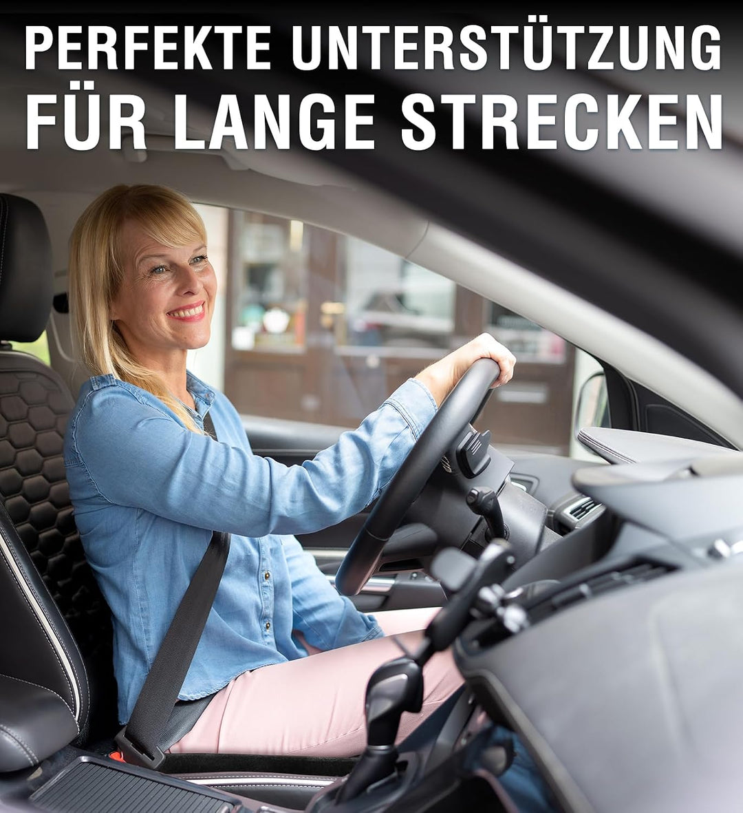 Healthfix® Auto Sitzkissen | Verbessert Sitzhaltung und lindert Sitzschmerz | Orthopädisches Sitzkis