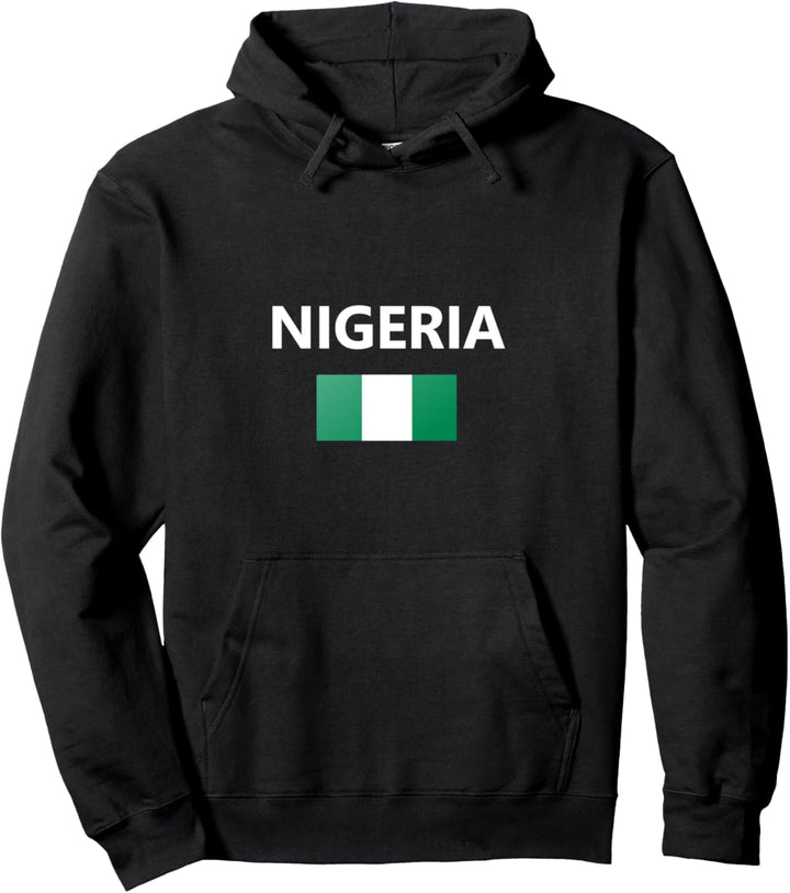 Nigeria Flagge Land Pullover Hoodie