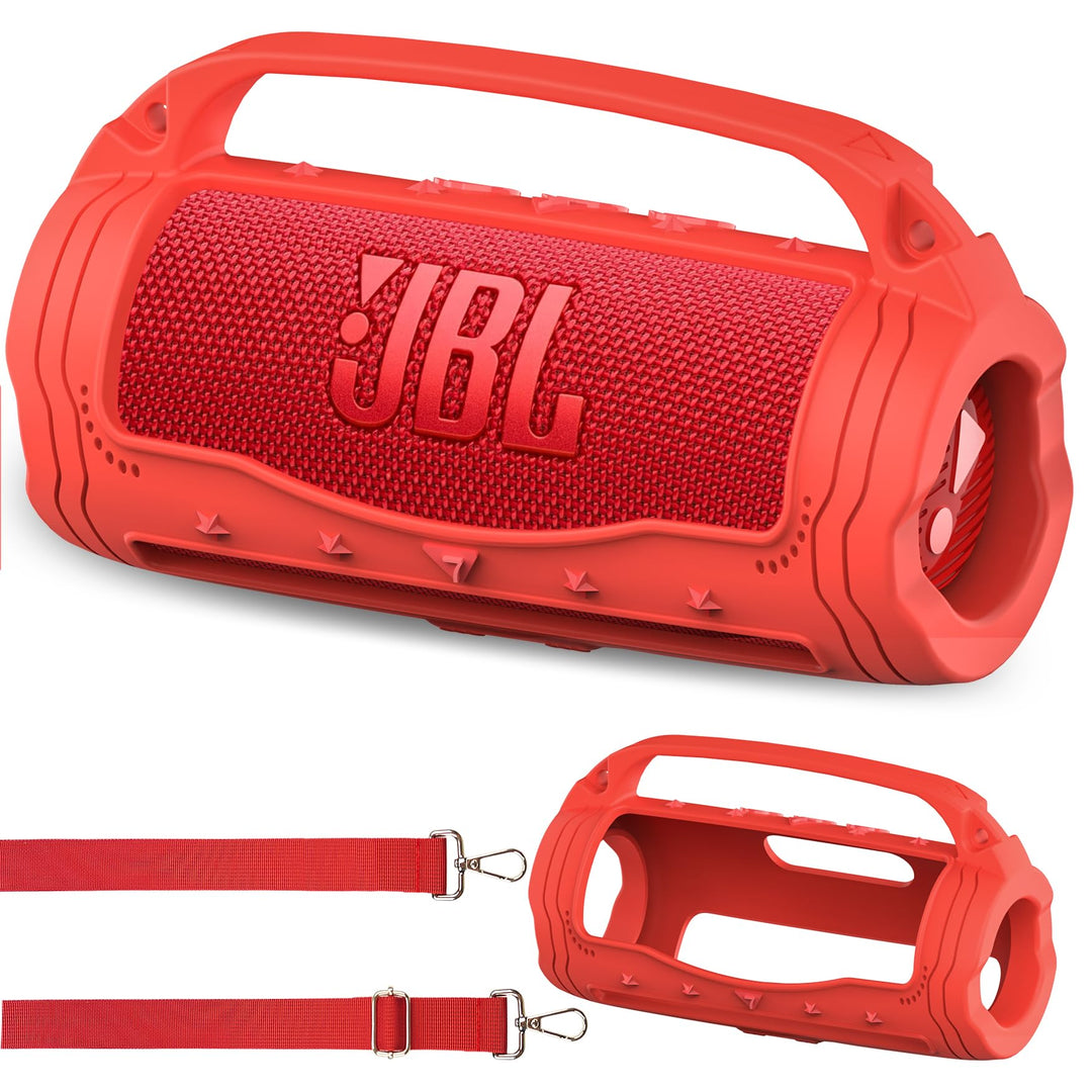 Silikon Schutzhülle für JBL Flip 7 Lautsprecher – Stossfeste Tragetasche mit Abnehmbarem Schultergur
