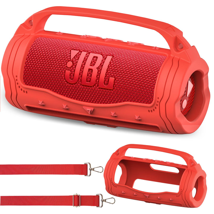 Silikon Schutzhülle für JBL Flip 7 Lautsprecher – Stossfeste Tragetasche mit Abnehmbarem Schultergur