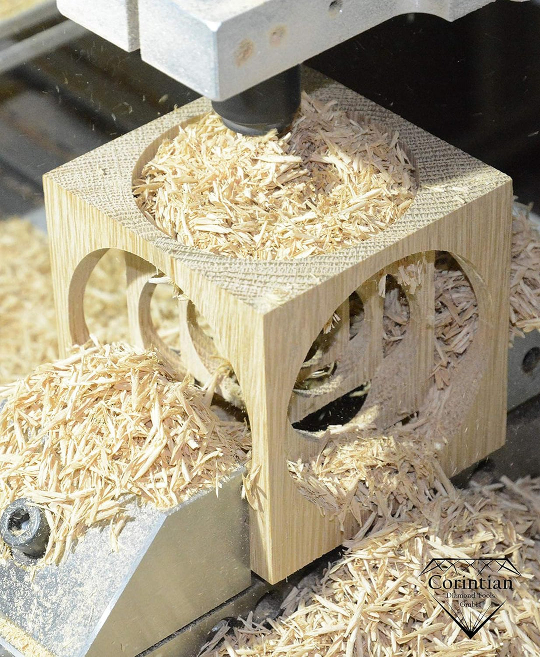 VHM Einzahnfräser Spiralfräser Holzfräser Einschneidig - Ø 5mm, für Holz und Kunststoff, 5mm