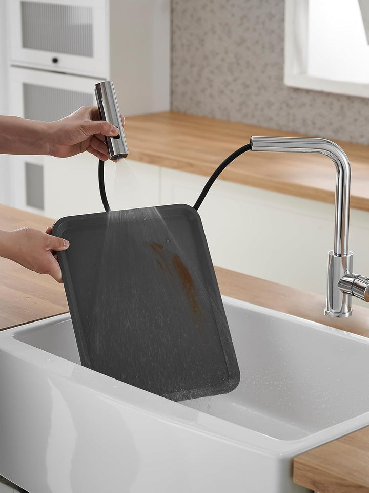 Wasserfall Küchenarmatur Ausziehbar Küchenarmatur mit Brause Einhebelmischer Mischbatterie für Küche