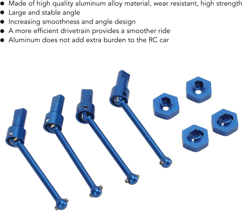 Antriebswelle Vorne Hinten, CVD-Antriebswelle aus Aluminiumlegierung für Traxxas Latrax Teton 1/18 R