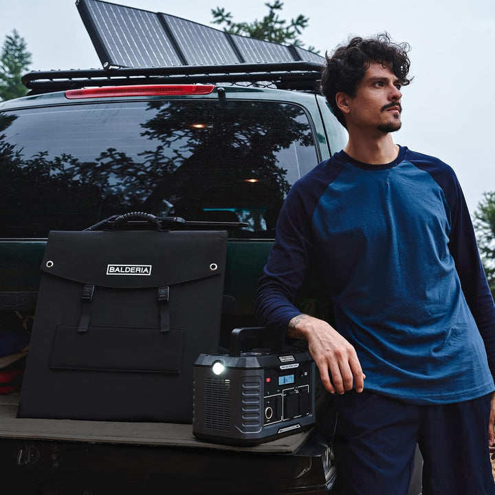 BALDERIA Solarboard 200W | Faltbares Solarpanel für Powerstations | Solarmodul für mobile Solargener