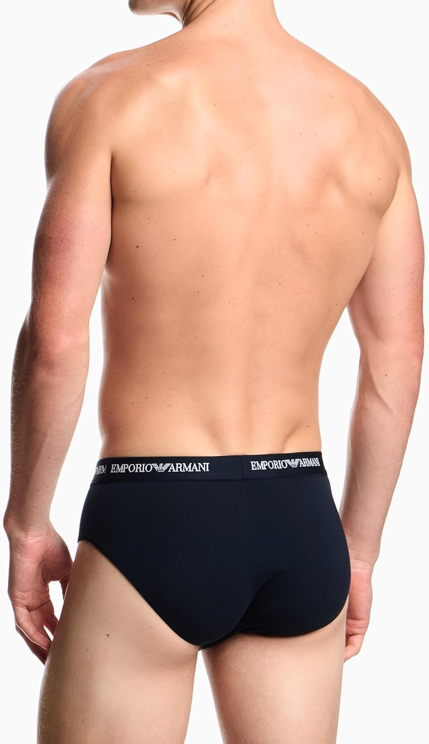 Emporio Armani Herren Bold Monogram 3-Pack Brief Slip S Armani Blue/Armani Blue/Armani Blue, S Arman