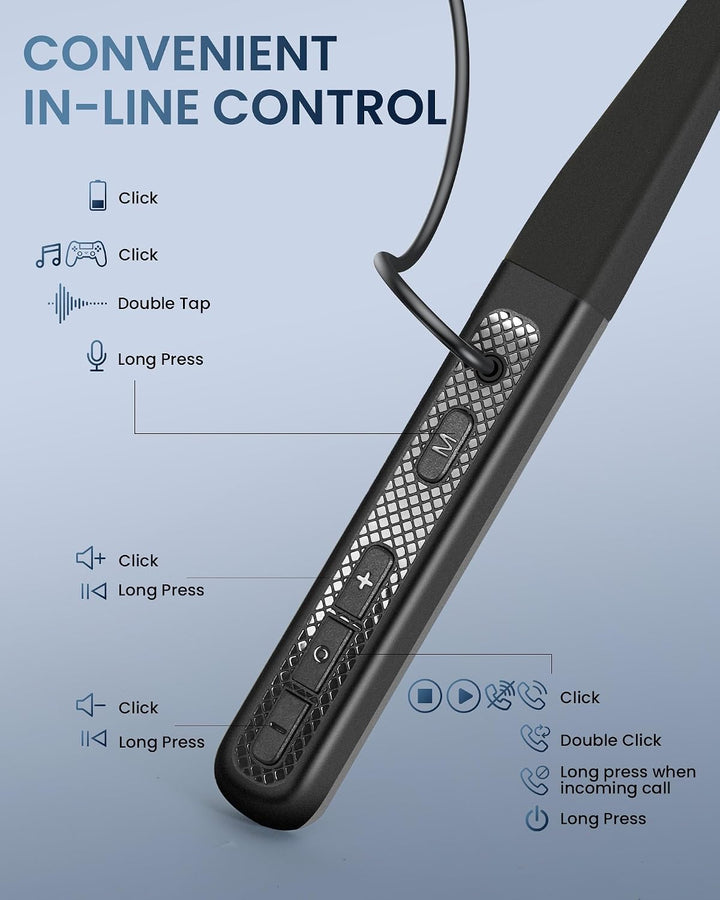 LAMA Bluetooth Kopfhörer 5.4 Sport Ohrhörer 280mAh Kabellos Sportkopfhörer 35 Std. Spielzeit ANC &amp; E