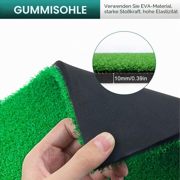 30 x 30cm Golf Übungsmatte, Tragbare Golf Abschlagmatte, Übung Golf Matte, das Chipping Putting Trai