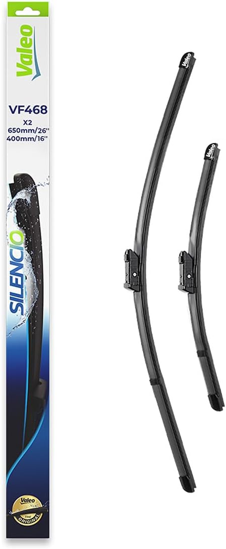 Valeo Silencio VF468 Wischerblatt 574668 Vorderansicht: 650mm / 400mm Menge Set 2 Einheiten Fahrerse