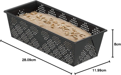 Original Kaiser Inspiration Brot Backform perforiert 25 x 11 cm, Backform für 750g Brote, Kastenform