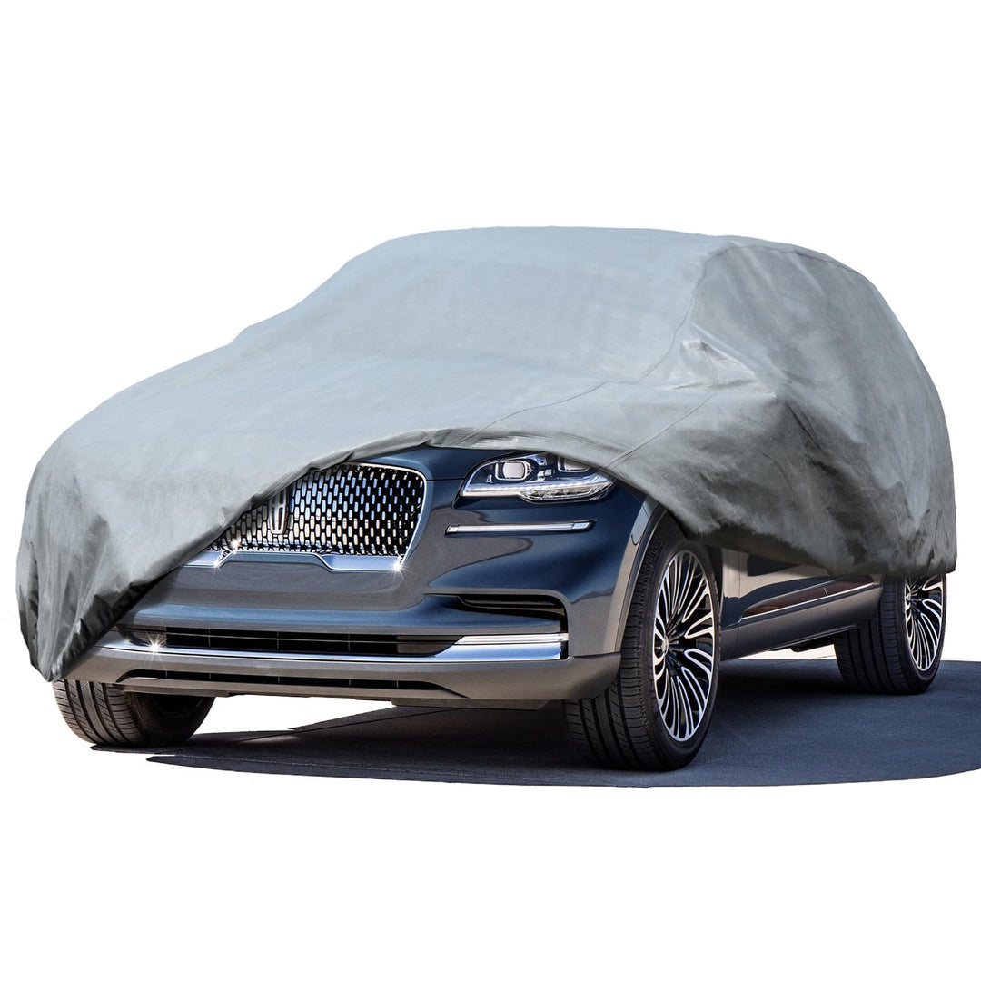 Leader Accessories 3-lagige atmungsaktive Vollgarage Autoplane leichte Ganzgarage Autoabdeckung für