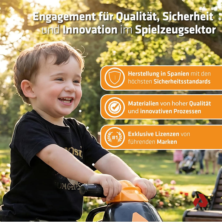INJUSA - Moto Laufrad Neox Repsol, Ride-On für Kinder von 18 Monaten bis 3 Jahren, mit breite Kunsts