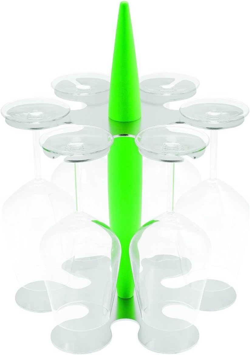 Legnoart Glasständer Felix HORA mit 6 Glässern FH-1G (grün)