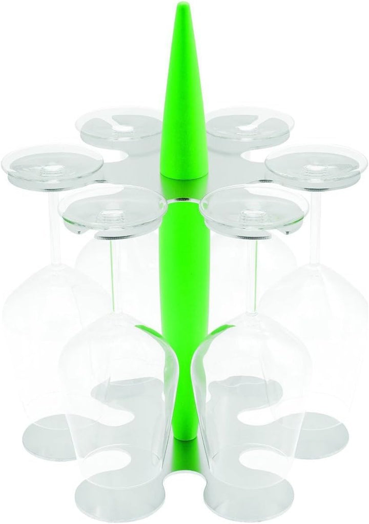 Legnoart Glasständer Felix HORA mit 6 Glässern FH-1G (grün)