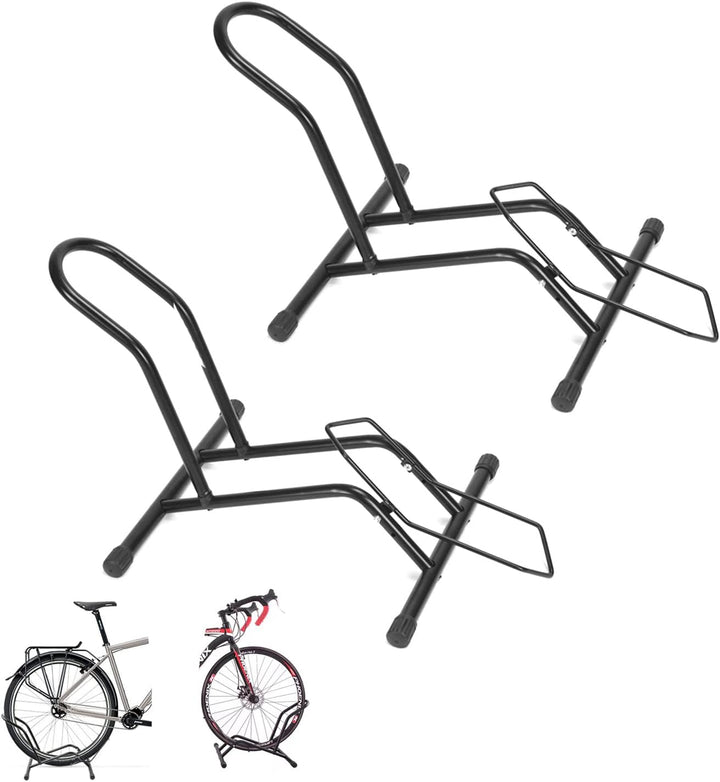 Herrselsam 2 Stücke Fahrradständer Boden, Freistehender Fahrradständer 16 bis 29 Zoll, Freistehender