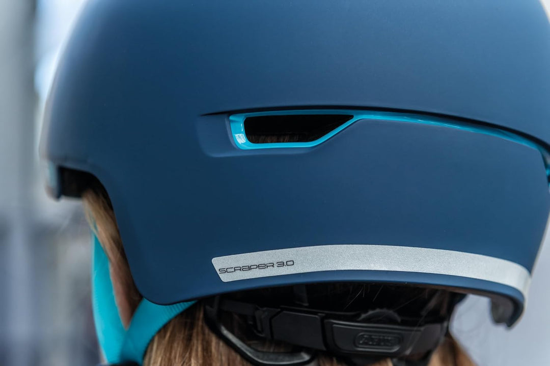 ABUS Stadthelm Scraper 3.0 - Robuster Hartschalen-Fahrradhelm L (57-61 cm) Weiss (polar matt), L (5