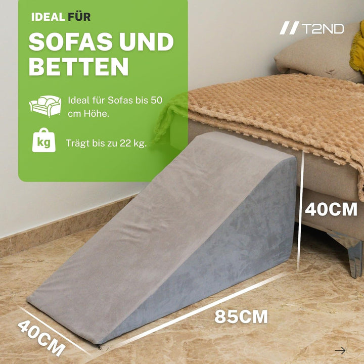 Rampe für Hunde, Schaumstoff, hohe Dichte, rutschfest, waschbar, stabil, leicht, bequem, grosse Haus