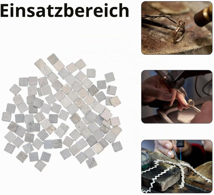 4,5g Silber Lötset, Vorgeschnittene Silberlötchips, Löt Lötset Lötfahne Ultrawinzig Mittlere Dichte