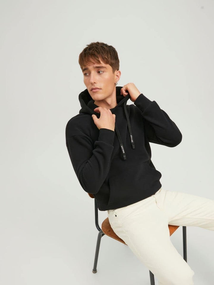JACK & JONES Herren Jjeking Sweat Hood Kapuzenpullover S Schwarz, S Schwarz