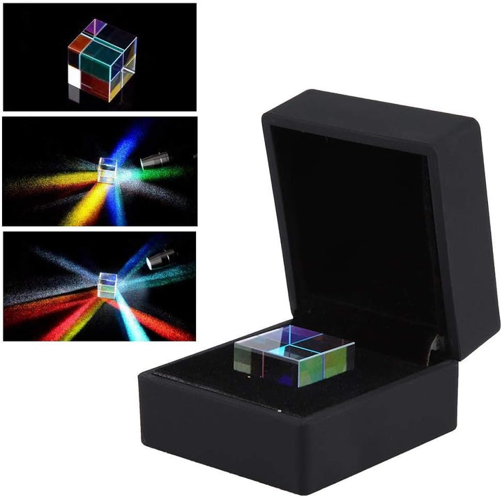 23 * 23 * 23mm optisches Glasprisma, RGB-Dispersionswürfel-Prisma-Buntglasprisma für das Unterrichte