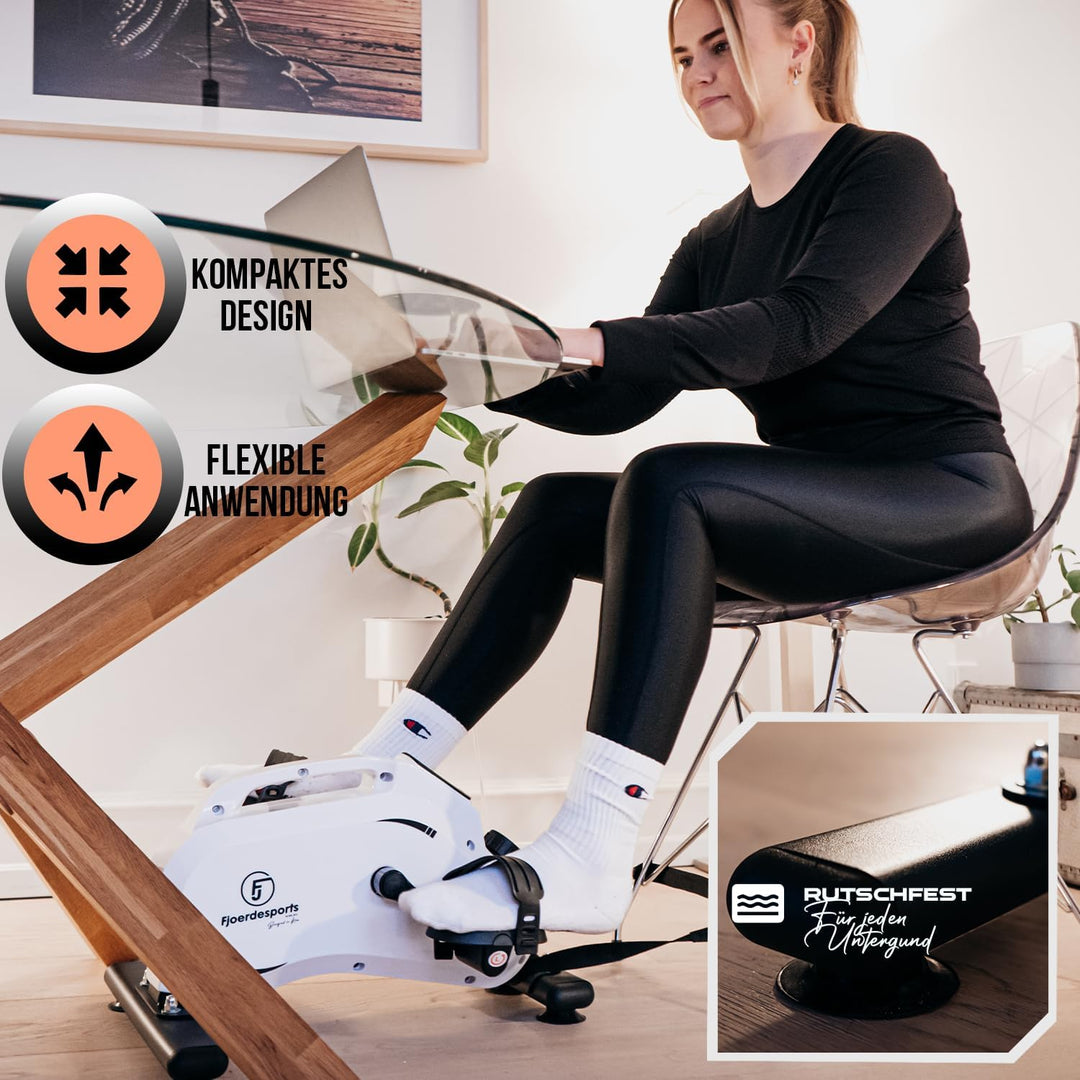 Arm- und Beintrainer, Mini-Heimtrainer, Bewegungstrainer, Training im Home-Office, mit Trainingsdisp