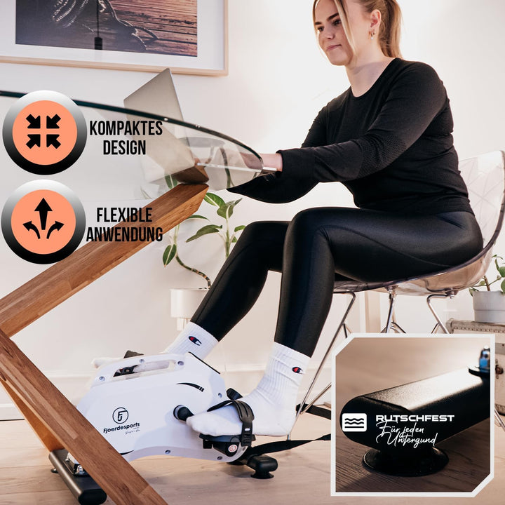 Arm- und Beintrainer, Mini-Heimtrainer, Bewegungstrainer, Training im Home-Office, mit Trainingsdisp