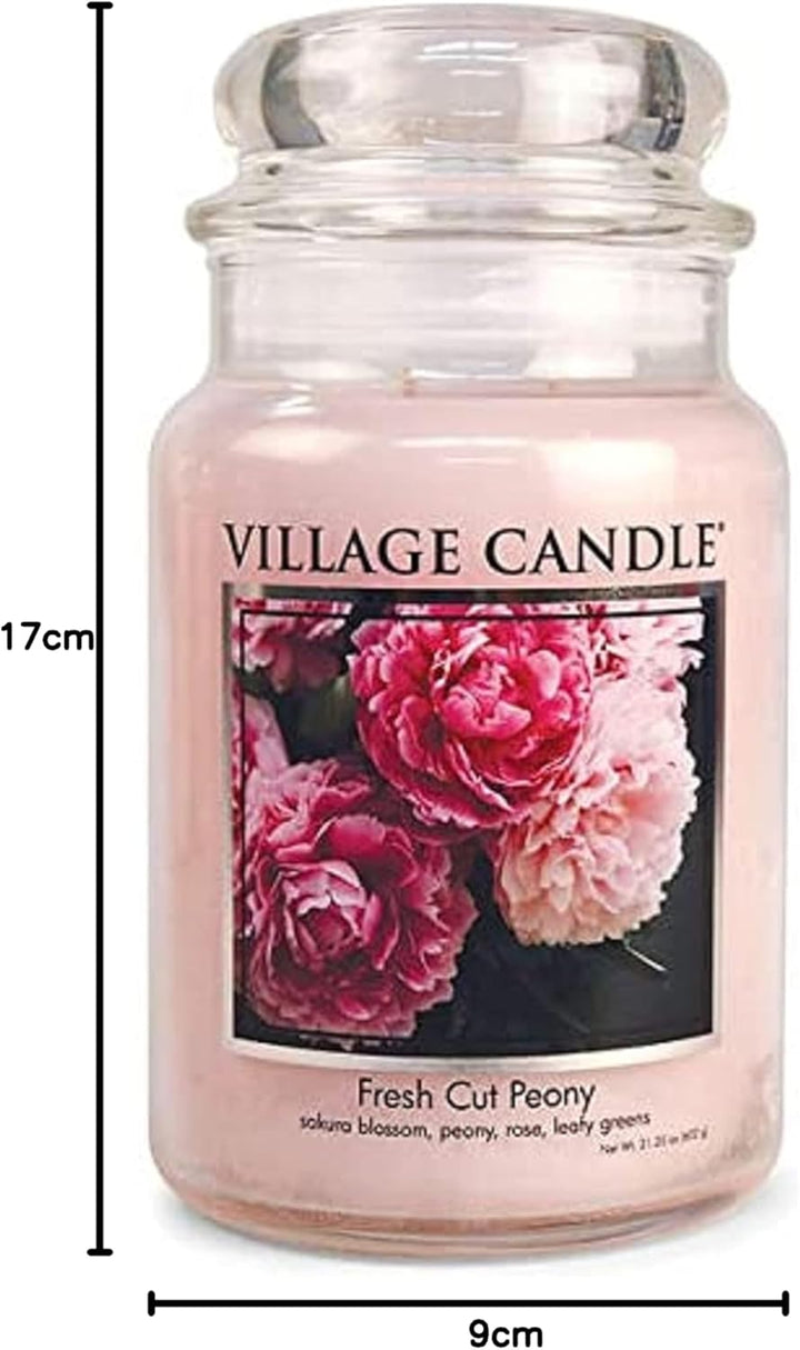 Village Candle Grosse Duftkerze im Glas, 740 ml