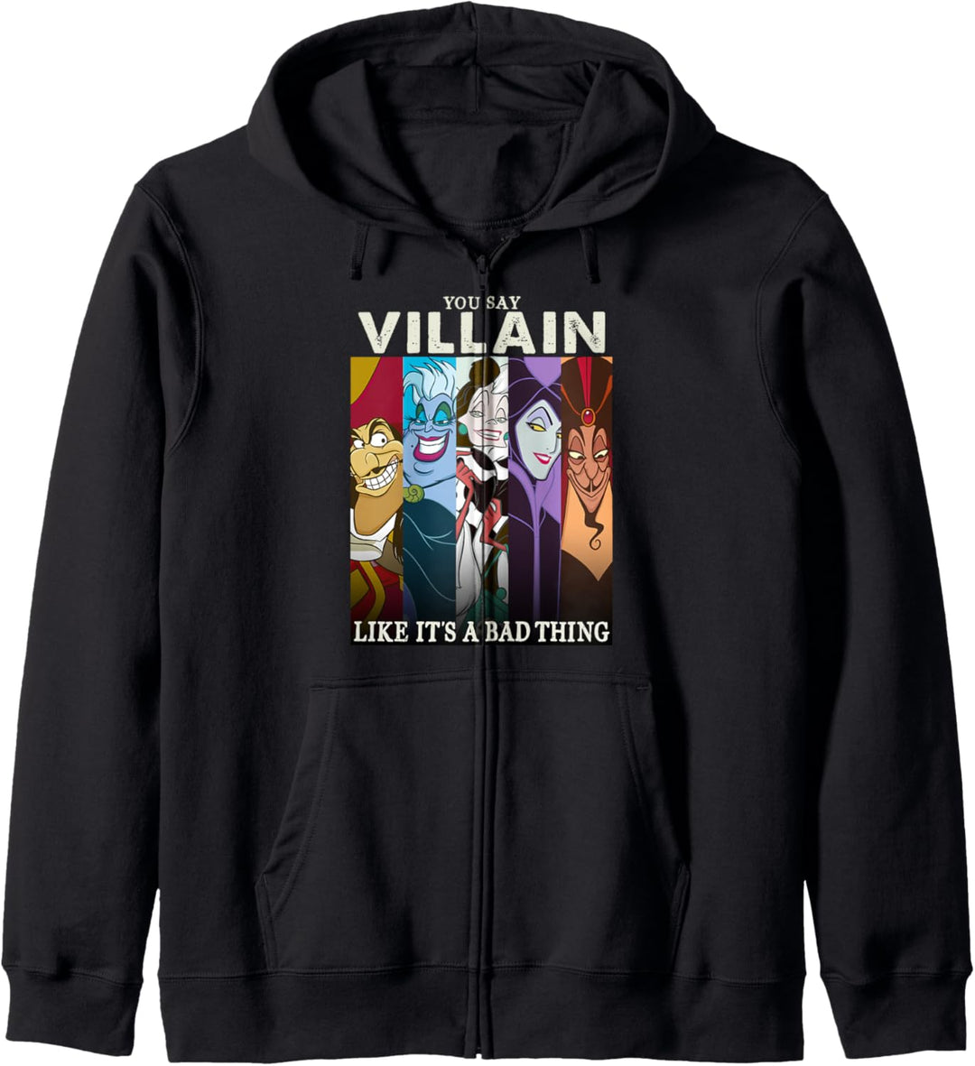 Disney Villains Colorful Group Shot Humor Kapuzenjacke